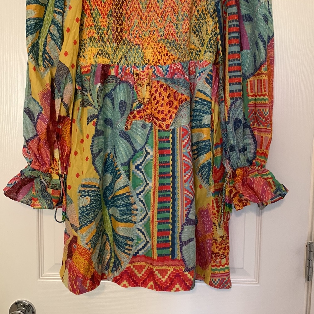 FARM Rio Colorful Patchwork Mini Dress - Picture 12 of 16